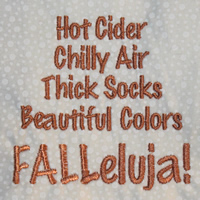 Hot Cider Chilly Air Thick Socks Beautiful Colors FALLleluja!