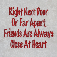 Right Next Door Or Far Apart Friends Are Always Close At Heart