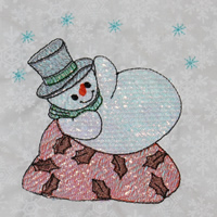 Free Mylar Snowman #102