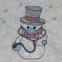 Free Mylar Snowman #120a