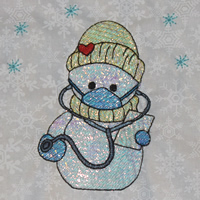 Free Mylar Snowman #120b