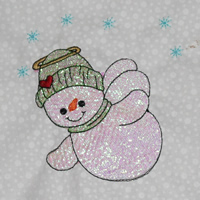 Free Mylar Snowman #128