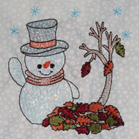 Free Mylar Snowman #137