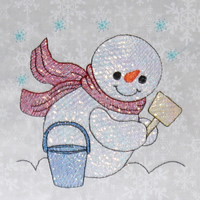 Free Mylar Snowman #45