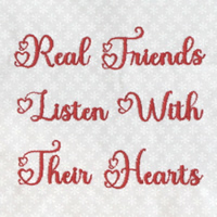 Real Friends Listen With Their Hearts